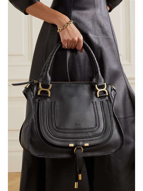 chloe marcie medium black bag|chloe marcie shoulder bag black.